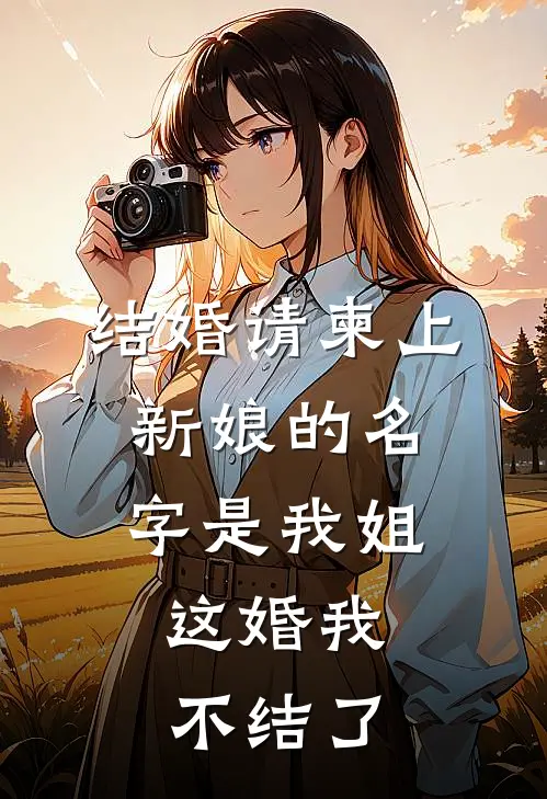 结婚请柬上新娘的名字是我姐,这婚我不结了怎么办